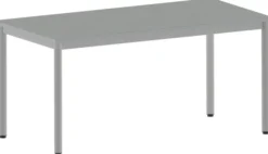 Table Bandana - 160 x 80 cm - 4 pieds époxy - plateau softop - chants ABS gris - T6