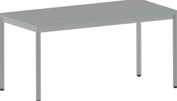 Table Bandana - 160 x 80 cm - 4 pieds époxy - plateau softop - chants ABS gris - T6