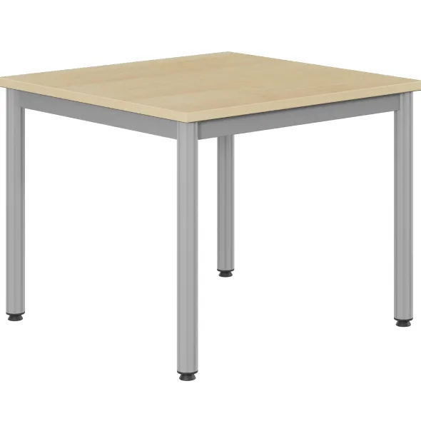 Table Bandana - 80 x 80 cm - 4 pieds époxy - plateau stratifié - taille 4