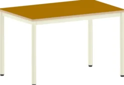 Table Bandana - 120 x 80 cm - 4 pieds époxy - plateau stratifié - chants surmoulés - taille 6
