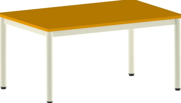 Table Bandana - 120 x 80 cm - 4 pieds époxy - plateau stratifié - taille 3