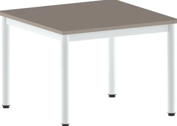 Table Bandana - 80 x 80 cm - 4 pieds époxy - plateau stratifié antibruit - taille 3