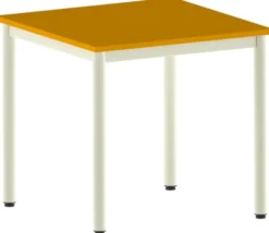 Table Bandana - 80 x 80 cm - 4 pieds époxy - plateau stratifié antibruit - taille 6
