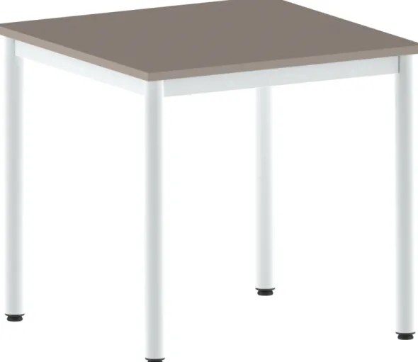 Table Bandana - 80 x 80 cm - 4 pieds époxy - plateau stratifié antibruit - taille 6