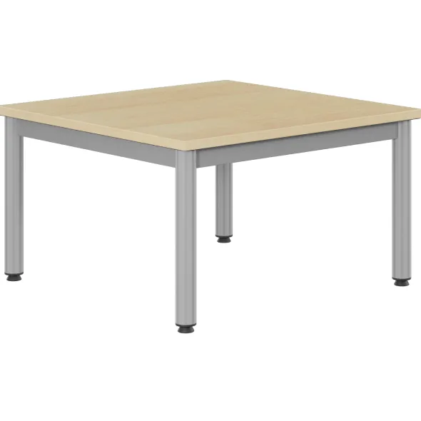 Table Bandana - 80 x 80 cm - 4 pieds époxy - plateau stratifié antibruit - taille 1
