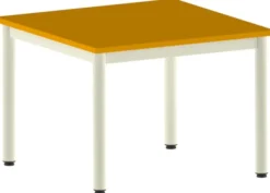 Table Bandana - 80 x 80 cm - 4 pieds époxy - plateau stratifié - taille 3