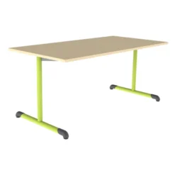 Table Bandana - 160 x 80 cm - piétement à dégagement latéral époxy - plateau stratifié - taille 5