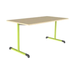 Table Bandana - 160 x 80 cm - piétement à dégagement latéral époxy - plateau stratifié - taille 6
