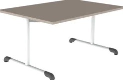 Table Bandana - 120 x 80 cm - piétement à dégagement latéral époxy - plateau stratifié antibruit - taille 3