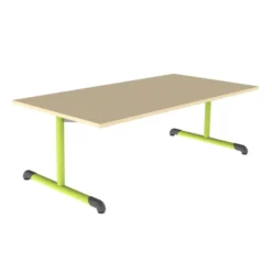 Table Bandana - 160 x 80 cm - piétement à dégagement latéral époxy - plateau stratifié - taille 2