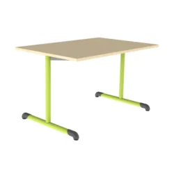 Table Bandana - 120 x 80 cm - piétement à dégagement latéral époxy - plateau stratifié - taille 5