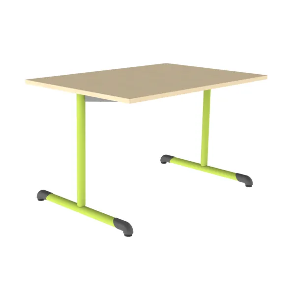 Table Bandana - 120 x 80 cm - piétement à dégagement latéral époxy - plateau stratifié - taille 5