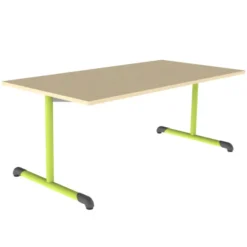 Table Bandana - 160 x 80 cm - piétement à dégagement latéral époxy - plateau stratifié - taille 4