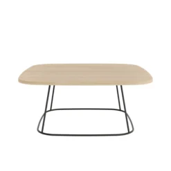 Table basse carrée Modul@ - l. 85 x h. 35 x pr. 85 cm - piétement noir