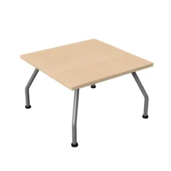 Table basse carrée Yola - mélaminé - l. 60 x h. 38 x pr. 60 cm