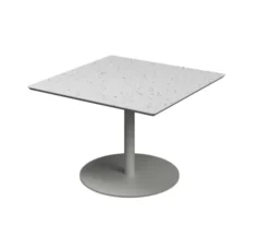 Table basse carré Trinquet - 70 x 70 x h. 45 cm - plateau PS 100% recyclé - piétement époxy