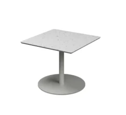 Table basse carré Trinquet - 60 x 60 x h. 45 cm - plateau PS 100% recyclé - piétement époxy