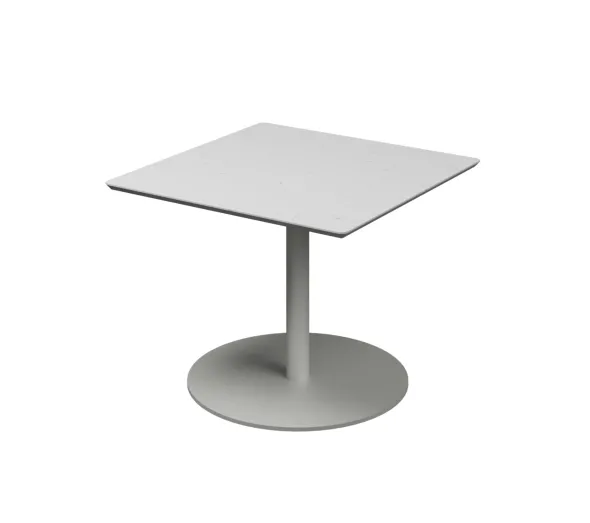 Table basse carré Trinquet - 60 x 60 x h. 45 cm - plateau PS 100% recyclé - piétement époxy