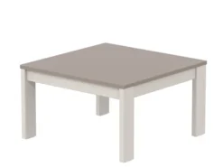 Table basse - Naya - l. 65,4 x h. 37,9 x pr. 65,4 cm - structure hêtre teinté
