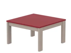 Table basse - Naya - l. 65,4 x h. 37,9 x pr. 65,4 cm - structure hêtre teinté