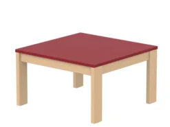 Table basse - Naya - l. 65,4 x h. 37,9 x pr. 65,4 cm - structure hêtre verni naturel