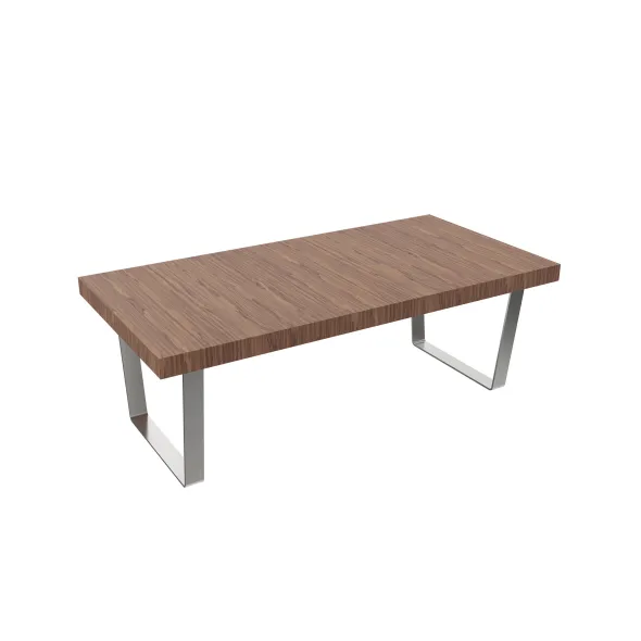 Table basse rectangulaire Avana - l. 120 x pr. 60 cm - placage ébénisterie