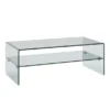 Table basse rectangulaire Karnak 120 x 60 cm - verre trempé