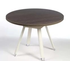 Table basse ronde Bulle - stratifié - pieds époxy - Ø 60 cm