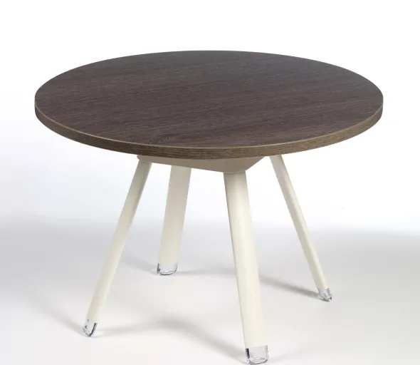 Table basse ronde Bulle - stratifié - pieds époxy - Ø 60 cm