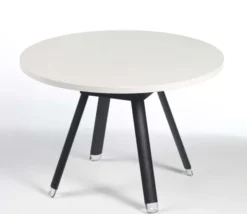 Table basse ronde Bulle - stratifié - pieds époxy - Ø 60 cm