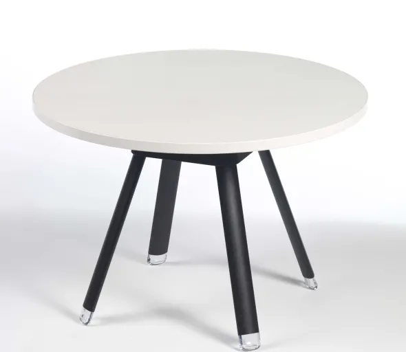 Table basse ronde Bulle - stratifié - pieds époxy - Ø 60 cm