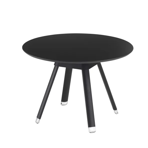 Table basse ronde Bulle - stratifié - pieds époxy - Ø 60 cm