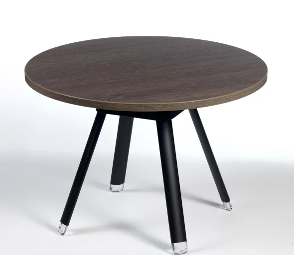 Table basse ronde Bulle - stratifié - pieds époxy - Ø 60 cm
