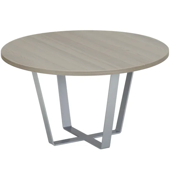 Table basse ronde Facett II - Ø 69,5 cm - piétement gris métal
