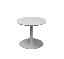 Table basse ronde Trinquet - Ø 60 cm - h.45 cm - plateau PS 100 % recyclé - piétement époxy