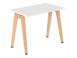 Table B Free - 100 x 60 cm - mélaminé - piétement bois