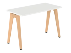 Table B Free - 120 x 60 cm - mélaminé - piétement bois
