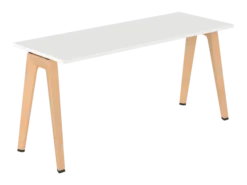 Table B Free - 160 x 60 cm - mélaminé - piétement bois