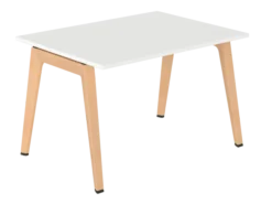 Table B Free - 120 x 90 cm - mélaminé - piétement bois