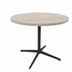 Table Break - Ø 90 cm - plateau stratifié - piétement central époxy ou chromé
