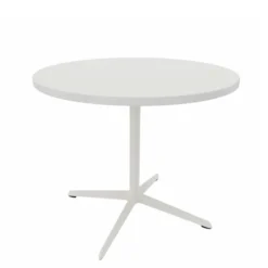 Table Break - Ø 90 cm - plateau stratifié - piétement central époxy ou chromé