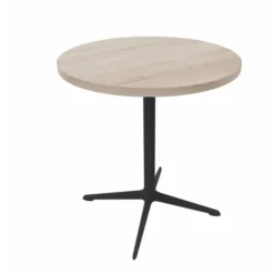 Table Break - Ø 70 cm - plateau stratifié - piétement central époxy ou chromé