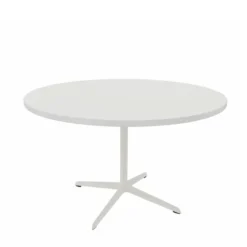 Table Break - Ø 120 cm - plateau stratifié - piétement central époxy ou chromé