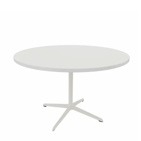 Table Break - Ø 120 cm - plateau stratifié - piétement central époxy ou chromé
