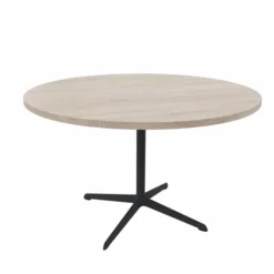 Table Break - Ø 120 cm - plateau stratifié - piétement central époxy ou chromé