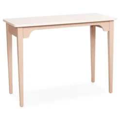 Table bureau Camomille - 105 x 50 cm - plateau stratifié antibactérien chant ABS - structure hêtre massif