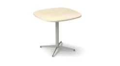 Table carrée angles arrondis Tamaris - 100 x 100 cm - piétement croix époxy - stratifié