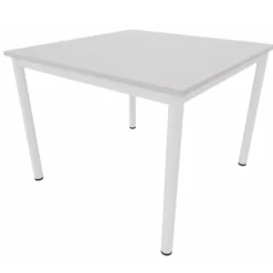 Table carrée Artense - 100 x 100 cm - piétement époxy - plateau stratifié - chant plastique