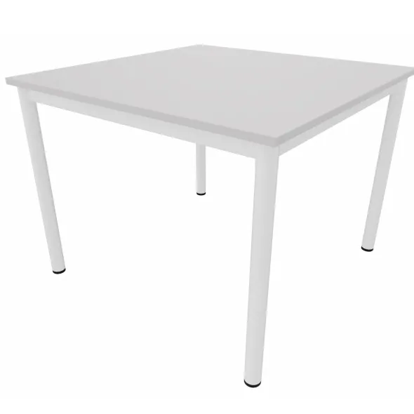 Table carrée Artense - 100 x 100 cm - piétement époxy - plateau stratifié - chant plastique