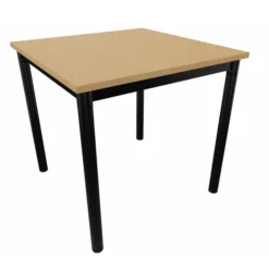 Table carrée Compo - 80 x 80 cm - piétement époxy - plateau mélaminé